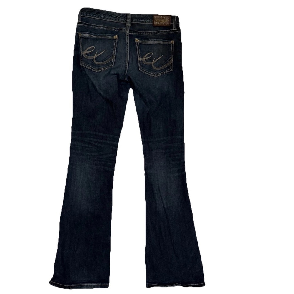 Express Stella Low Rise Bootcut Jeans Women’s Medium Wash Stretch Denim Size 4 - Picture 8 of 10